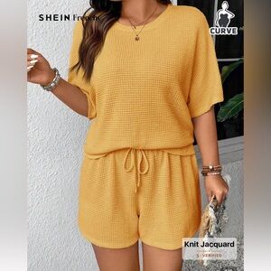 NWOT Yellow twice piece